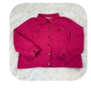 Very Pretty Woman Within Hot Pink Jean Jacket 22W STIlL AVAILABLE!!!